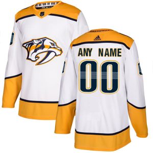 NHL Nashville Predators Trikot Benutzerdefinierte Auswärts Weiß Authentic